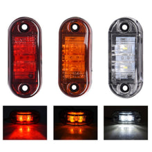 Load image into Gallery viewer, 2Pcs 12v 24v Led Side Marker Lights Warning Tail Light Auto Car External Lights Trailer Trucks Caravan Side Marker Light Lorry
