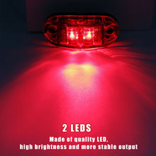 Load image into Gallery viewer, 2Pcs 12v 24v Led Side Marker Lights Warning Tail Light Auto Car External Lights Trailer Trucks Caravan Side Marker Light Lorry
