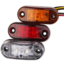 Load image into Gallery viewer, 2Pcs 12v 24v Led Side Marker Lights Warning Tail Light Auto Car External Lights Trailer Trucks Caravan Side Marker Light Lorry
