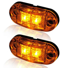 Load image into Gallery viewer, 2Pcs 12v 24v Led Side Marker Lights Warning Tail Light Auto Car External Lights Trailer Trucks Caravan Side Marker Light Lorry

