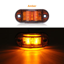Load image into Gallery viewer, 2Pcs 12v 24v Led Side Marker Lights Warning Tail Light Auto Car External Lights Trailer Trucks Caravan Side Marker Light Lorry
