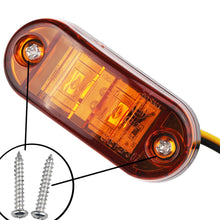 Load image into Gallery viewer, 2Pcs 12v 24v Led Side Marker Lights Warning Tail Light Auto Car External Lights Trailer Trucks Caravan Side Marker Light Lorry
