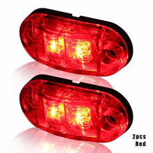 Load image into Gallery viewer, 2Pcs 12v 24v Led Side Marker Lights Warning Tail Light Auto Car External Lights Trailer Trucks Caravan Side Marker Light Lorry
