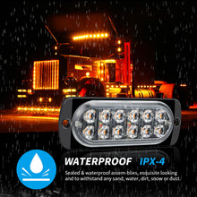 Load image into Gallery viewer, 36W 12LED Strobe Warning Light 12V Cheap Strobe Grille Flashing Lightbar Truck Car Beacon Lamp Amber Traffic Clearance Light
