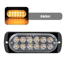 Load image into Gallery viewer, 36W 12LED Strobe Warning Light 12V Cheap Strobe Grille Flashing Lightbar Truck Car Beacon Lamp Amber Traffic Clearance Light
