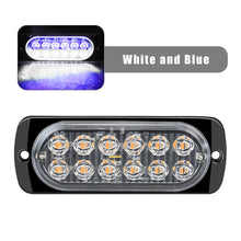 Load image into Gallery viewer, 36W 12LED Strobe Warning Light 12V Cheap Strobe Grille Flashing Lightbar Truck Car Beacon Lamp Amber Traffic Clearance Light
