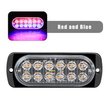Load image into Gallery viewer, 36W 12LED Strobe Warning Light 12V Cheap Strobe Grille Flashing Lightbar Truck Car Beacon Lamp Amber Traffic Clearance Light
