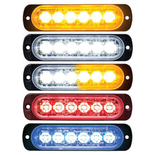 Load image into Gallery viewer, 12V 24V Ultra Thin 6SMD LED Strobe Warning Light Emergency Light Grill Breakdown Auto Flashing For SUV Truck Motorcycle Lightbar
