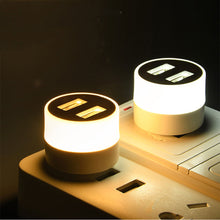 Load image into Gallery viewer, 2 IN 1 USB Plug Lamp Small Night Light Computer Mobile Power Charging Mini Book Lamps LED Eye Protection Square Reading Light
