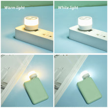Load image into Gallery viewer, 2 IN 1 USB Plug Lamp Small Night Light Computer Mobile Power Charging Mini Book Lamps LED Eye Protection Square Reading Light
