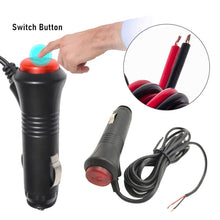 Load image into Gallery viewer, DC12V Universal Auto Car Motorcycle Male Cigarette Lighter Socket Plug Connector On Off Switch 1.5m Connector Switch Car Styling
