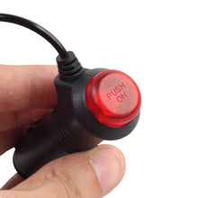 Load image into Gallery viewer, DC12V Universal Auto Car Motorcycle Male Cigarette Lighter Socket Plug Connector On Off Switch 1.5m Connector Switch Car Styling
