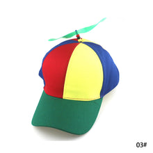 Load image into Gallery viewer, Funny Helicopter Propeller Baseball Caps Colorful Patchwork Cap Sun Children Boys Girls Snapback Hat

