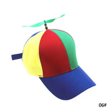 Load image into Gallery viewer, Funny Helicopter Propeller Baseball Caps Colorful Patchwork Cap Sun Children Boys Girls Snapback Hat
