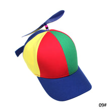 Load image into Gallery viewer, Funny Helicopter Propeller Baseball Caps Colorful Patchwork Cap Sun Children Boys Girls Snapback Hat
