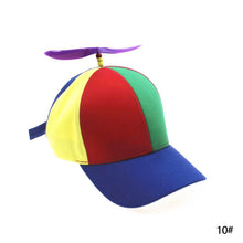 Load image into Gallery viewer, Funny Helicopter Propeller Baseball Caps Colorful Patchwork Cap Sun Children Boys Girls Snapback Hat
