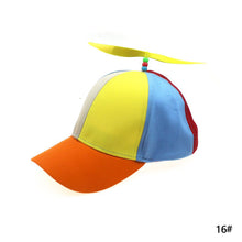 Load image into Gallery viewer, Funny Helicopter Propeller Baseball Caps Colorful Patchwork Cap Sun Children Boys Girls Snapback Hat
