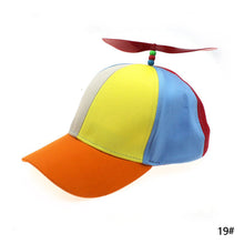 Load image into Gallery viewer, Funny Helicopter Propeller Baseball Caps Colorful Patchwork Cap Sun Children Boys Girls Snapback Hat
