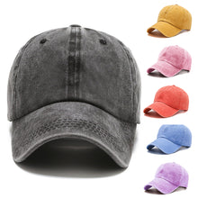 Load image into Gallery viewer, Outdoor Spring Summer Cap Women Ponytail Baseball Cap Fashion Hats Men Baseball Cap Cotton Simple Vintag Visor Casual Cap
