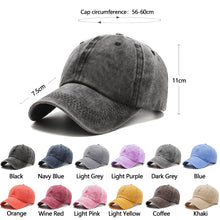 Load image into Gallery viewer, Outdoor Spring Summer Cap Women Ponytail Baseball Cap Fashion Hats Men Baseball Cap Cotton Simple Vintag Visor Casual Cap
