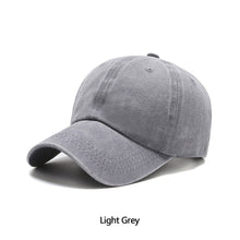 Load image into Gallery viewer, Outdoor Spring Summer Cap Women Ponytail Baseball Cap Fashion Hats Men Baseball Cap Cotton Simple Vintag Visor Casual Cap
