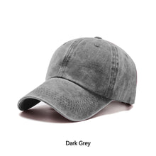 Load image into Gallery viewer, Outdoor Spring Summer Cap Women Ponytail Baseball Cap Fashion Hats Men Baseball Cap Cotton Simple Vintag Visor Casual Cap
