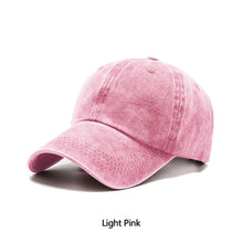 Load image into Gallery viewer, Outdoor Spring Summer Cap Women Ponytail Baseball Cap Fashion Hats Men Baseball Cap Cotton Simple Vintag Visor Casual Cap
