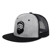 Load image into Gallery viewer, Fashion Beard Old Man Embroidery Baseball Cap Adjustable Hip Hop Hats Mesh Caps Casual Snapback Hat
