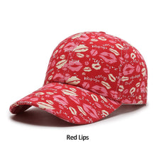 Load image into Gallery viewer, Women Men Cartoon Print Baseball Caps Female Male Lip Four Seasons Visors Snapback Cap Hat
