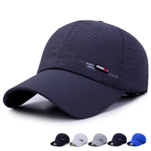 Load image into Gallery viewer, Summer Quick Dry For Men Sports Running Sweat Baseball Cap Male Canada Golf Caps Women Solid Snapback Bone Hat
