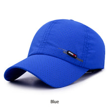 Load image into Gallery viewer, Summer Quick Dry For Men Sports Running Sweat Baseball Cap Male Canada Golf Caps Women Solid Snapback Bone Hat
