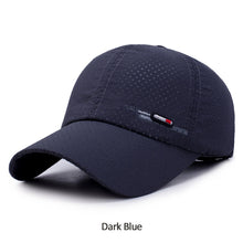 Load image into Gallery viewer, Summer Quick Dry For Men Sports Running Sweat Baseball Cap Male Canada Golf Caps Women Solid Snapback Bone Hat
