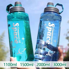 Load image into Gallery viewer, 1000ML-3000ML Super-large Outdoor Capacity Water Bottle With Straw Sports Space Cup Portable Water Cup Air Shaker Bottle
