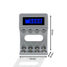 Load image into Gallery viewer, BTY-C704A4 Battery Charger 4 Slot Li-ion Li-fe Ni-MH Ni-CD Smart Fast Charger for 18650 26650 6F22 9V AA AAA 16340 14500 Battery Charger
