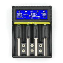 Load image into Gallery viewer, BTY-V407 Battery Charger Li-ion Li-fe Ni-MH Ni-CD Smart Fast Charger for 18650 26650 6F22 9V AA AAA 16340 14500 Battery Charger
