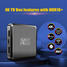 Load image into Gallery viewer, X98Q Android 11.0 TV Box Amlogic S905W2 2GB 16GB 2.4G 5G WiFi Support H.265 AV1 Wifi HDR Smart Set top Box 1GB 8GB X98 Q PK X96Q
