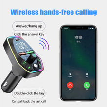 Load image into Gallery viewer, Bluetooth 5.0 Wireless FM Transmitter Dual Display Type C PD 20W 3.1A Fast Charging Dual USB Charger Handsfree Car Kit
