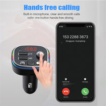 Load image into Gallery viewer, C20 Car Cigarette lighter FM Transmitter Audio Player Bluetooth With Colorful lights MP3 Player Dual USB 5V 3.1A Fast Charger
