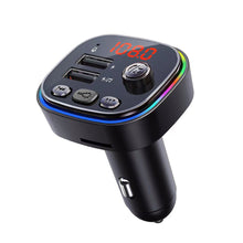 Load image into Gallery viewer, C20 Car Cigarette lighter FM Transmitter Audio Player Bluetooth With Colorful lights MP3 Player Dual USB 5V 3.1A Fast Charger

