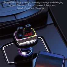 Load image into Gallery viewer, Car Bluetooth 5.0 FM Transmitter 3.1A Fast Charger Car Mp3 Player Music Handsfree Modulator With TF U Auto Accessorie
