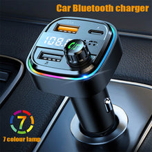 Load image into Gallery viewer, FM Transmitter C26 U Disk Car MP3 Player USB C 3.1A Fast Charging Car Charger Wireless Handsfree Bluetooth 5.0 Car Kit
