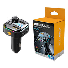 Load image into Gallery viewer, FM Transmitter C26 U Disk Car MP3 Player USB C 3.1A Fast Charging Car Charger Wireless Handsfree Bluetooth 5.0 Car Kit
