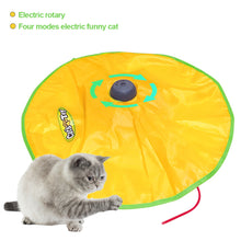 Load image into Gallery viewer, Electric Automatic Cat Toy 4 Speed Funny Pet Turntable Interactive Intelligence Amusement Game Rotating Cat Toys Cats Supplies
