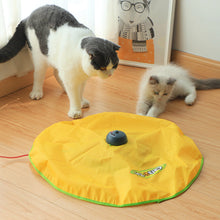 Load image into Gallery viewer, Electric Automatic Cat Toy 4 Speed Funny Pet Turntable Interactive Intelligence Amusement Game Rotating Cat Toys Cats Supplies

