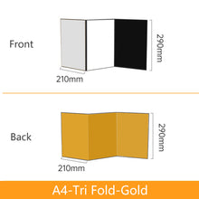 Load image into Gallery viewer, A3/A4 Fold Photography Reflection Card Portable Light Guide Plate Photography White Black Silver Golden Reflector Board Prop 2 Side Shooting Shading Plate For Photo Studio
