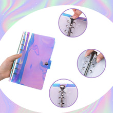 Load image into Gallery viewer, A6 Binder Budget PVC Planner Pockets Expense Budget Sheets Notebook Cash Envelope Organizer System with Clear Zipper Pocket
