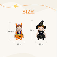 Load image into Gallery viewer, Metoo Halloween Decoration Angela Doll Cute Pumpkin Witch Girl Toys Adorable Doll Stuffed Toys For Kids Children Halloween Gifts
