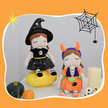 Load image into Gallery viewer, Metoo Halloween Decoration Angela Doll Cute Pumpkin Witch Girl Toys Adorable Doll Stuffed Toys For Kids Children Halloween Gifts
