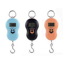 Load image into Gallery viewer, 50Kg/10g Portable Hanging Digital Scale with Backlight Electronic Fishing Weights Pocket Scale Luggage Scales with Hook
