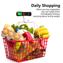 Load image into Gallery viewer, 50Kg 10g Portable Digital Travel Scale Luggage Scale Hanging Digital Scale with Backlight Electronic Fishing Weights Pocket Scale
